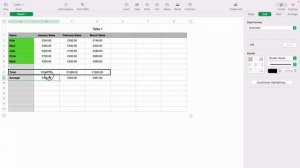 How to Add Borders to Cells in Apple Numbers Spreadsheet