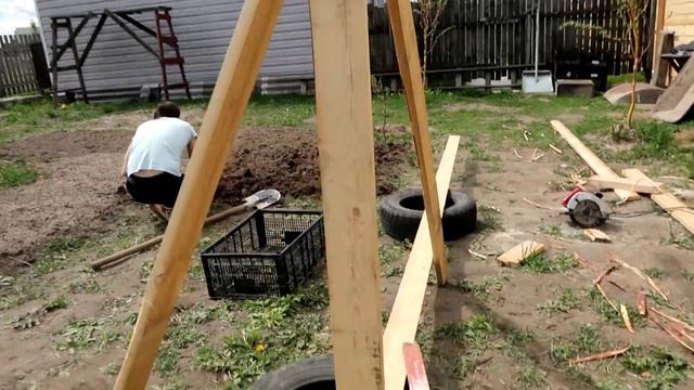 #1 Теплица своими руками!!! Теплица на колесах!!! / Зимняя теплица!!! смотреть онлайн