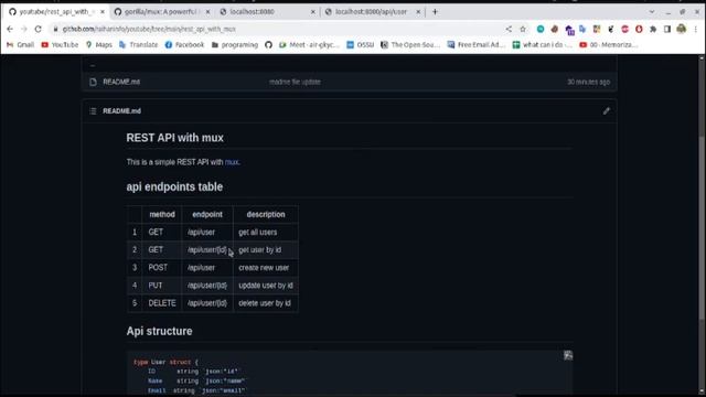 Golang REST API With Mux in Bangla