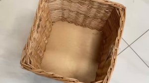 Корзинка из цельной ивовой лозы