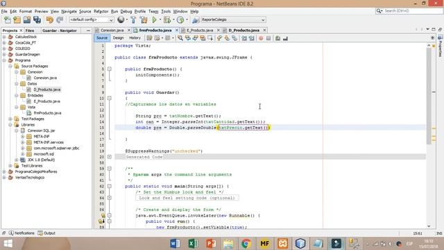 Insertar datos en un tabla de SQL Server con Java смотреть онлайн