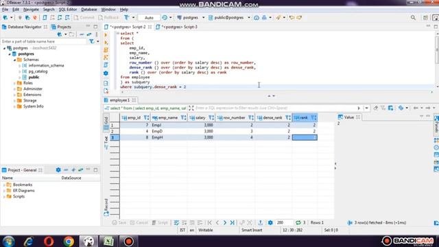 sql analytics window functions | sql window functions | row number in sql | rank in sql