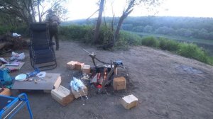 Рыбалка, отдых , готовим еду на костре.