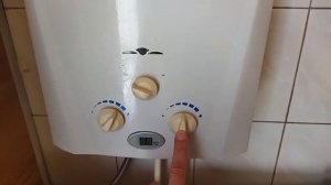 Как зажечь газовую колонку Росс при низком давлении воды?