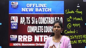 VMR LOGICS OFFLINE BATCH STARTED #rrbntpc #ap_constable #ts_constable