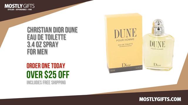 Christian Dior Dune Eau de Toilette 3.4 Oz Spray For Men | Best Gift Ideas смотреть онлайн