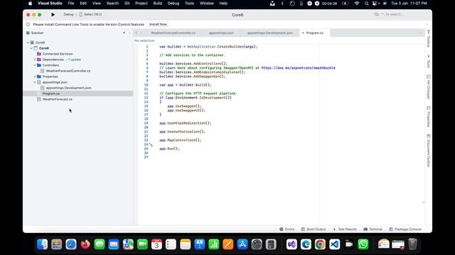 Ch 1 - Create Web API in .Net Core 6 with Swagger