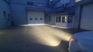 Mitsubishi Outlander на установке Led птф Zorkiy Bf300 ?Led линза с ближним и дальним светом....