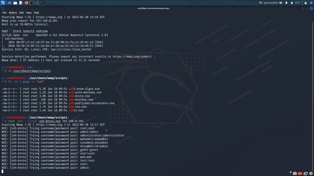 ssh port exploit with the help of nmap script смотреть онлайн