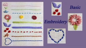 11 самых необходимых стежков гладью | Hand Embroidery for Beginners