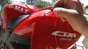 Простейшая подкраска царапин на мотоцикле G-max 150