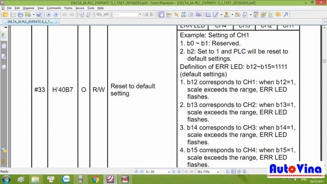Lập trình PLC Delta kết nối Module nhiệt độ DVP04TC-S смотреть онлайн