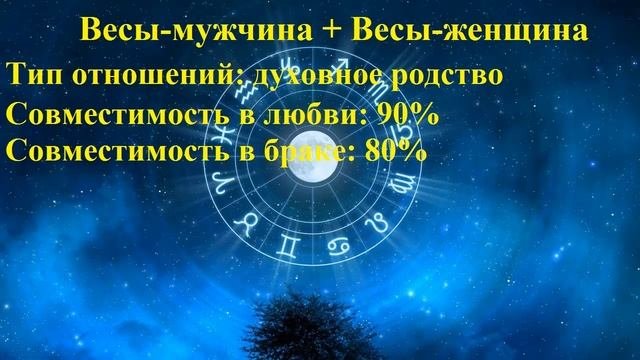 Совместимость Весы-мужчина и Весы-женщина