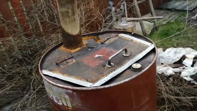 Печь для сжигания мусора из бочки смотреть онлайн