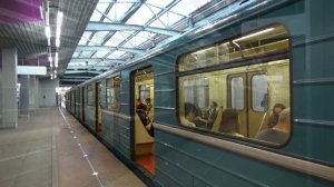 Электропоезд 81-717/714.5 "Номерной" №51 на станции метро Технопарк, Замоскворецкая линия