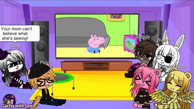 |Gacha Club| ? Peppa and Roblox Piggy Funny Animation Reaction | 100001 Mummy Pig | Bomber B смотреть онлайн