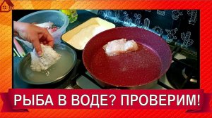 КАК ПОЖАРИТЬ РЫБУ БЕЗ БРЫЗГ на Воде / Жареная РЫБА с Корочкой- Проверяю рецепт из интернета