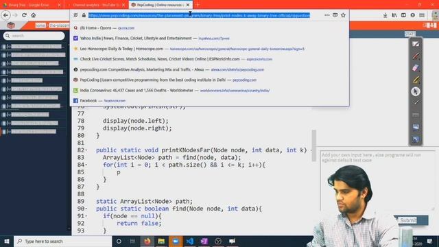 Print Nodes K Level Far | Solution | Binary Tree in JAVA | Data Structure and Algorithms