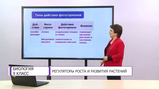 Биология. 9 класс. Регуляторы роста и развития растений /29.12.2020/ смотреть онлайн