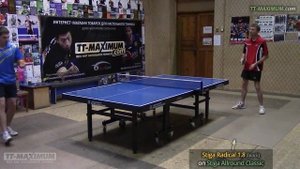 Короткий тест: блок слева шипами STIGA Radical на основании STIGA Allround Classic