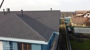 Гибкая (мягкая) битумная черепица Технониколь Shinglas (Шинглас) Ранчо Серый. Новосибирск