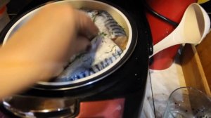 Готовим Скумбрию в мультиварке & Гарнир из риса с овощами