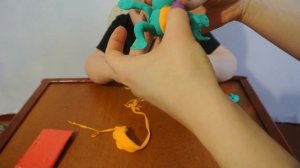 Лепка из пластилина Лепим животных, прыгающий пластелин