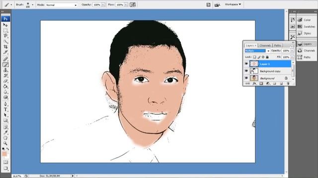 Cara Membuat Foto Menjadi Kartun dngn Photoshop cs3 смотреть онлайн