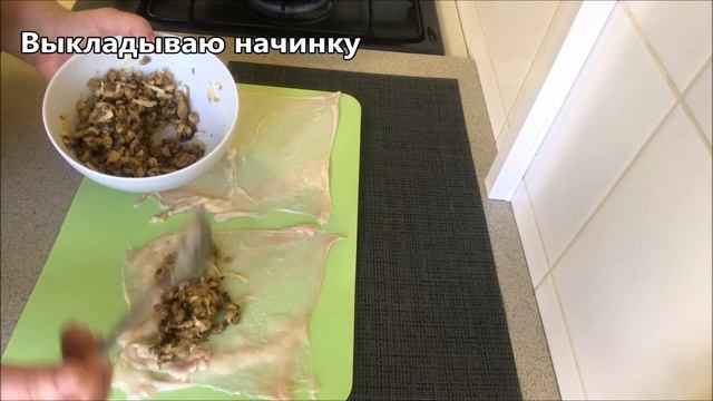 217. Не выбрасывай куриную кожу. Колбаски с грибами. Горячее блюдо или холодная закуска! смотреть онлайн