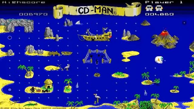 CD-Man 2.0 (1992). Gameplay. For Old-Games.ru. 106.