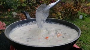 LAMIANG TINUNOANG KUJAJI - COOKING PLEUROTUS OSTREATUS in COCONUT MLIK