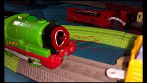 Sodor Fallout Percy's crash Trackmaster Remake