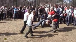 Кулачный бой. Стенка на стенку. Старшие.