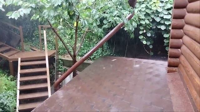 Ужасный ливень в Адлере -Сочинское утро бывает и таким. #ливень #сочи #адлер #потоп смотреть онлайн