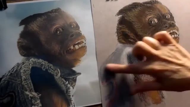 How to draw a monkey from The Hangover 2. Рисуем обезьянку. смотреть онлайн