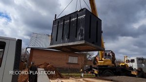 Установка металлического погреба с плитами / Погреб Рекорд.