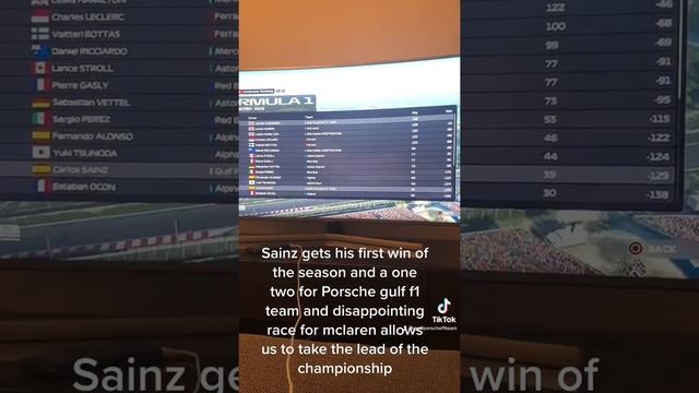 SAINZ COMES OUT OF NOWHERE! HUGE GAIN FOR US! - PORSCHE GULF F1 CAREER смотреть онлайн