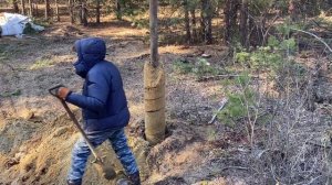 Бурим анодное заземление под нефтепровод!!!