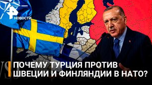 Эрдоган заявил, что Турция не поддержит прием Швеции и Финляндии в НАТО / РЕН Новости