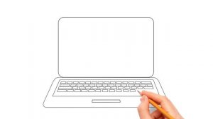 How to draw a laptop | Как нарисовать ноутбук | Як намалювати ноутбук