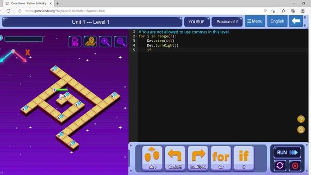 Python Video 9 - Use of if statement