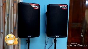 sound test alto professional TS 215 active speaker with EFX 12 mixer
