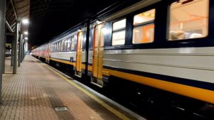 Современный электропоезд “City Express” ЭД9М-0062 отправляется в новый рейс из Киева в Васильков-2