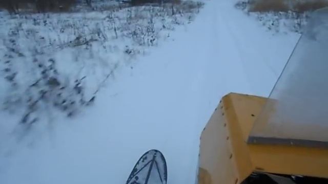 Самодельный снегоход на новых лыжах) смотреть онлайн