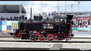 Паровоз 9П-19489 на динамической экспозиции PRO//Движение.ЭКСПО, станция Санкт-Петербург-Балтийский