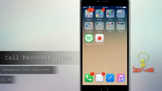 Call Recorder iOS : Record iPhone,FaceTime,WhatsApp,Skype..Conversations - iOS 9