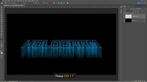 Photoshop Hologram Effect - Photoshop Text Effect