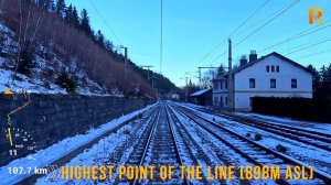 Cab Ride Graz - Vienna (via Pottendorfer line, Austria) train driver's view in 4K