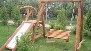 детские площадки своими руками фото из дерева