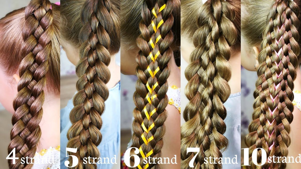 6 Вasic braids! HOW TO braid for beginners! смотреть онлайн
